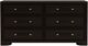 Riverside Furniture Lydia Dark Cabernet 6-Drawer Dresser-1