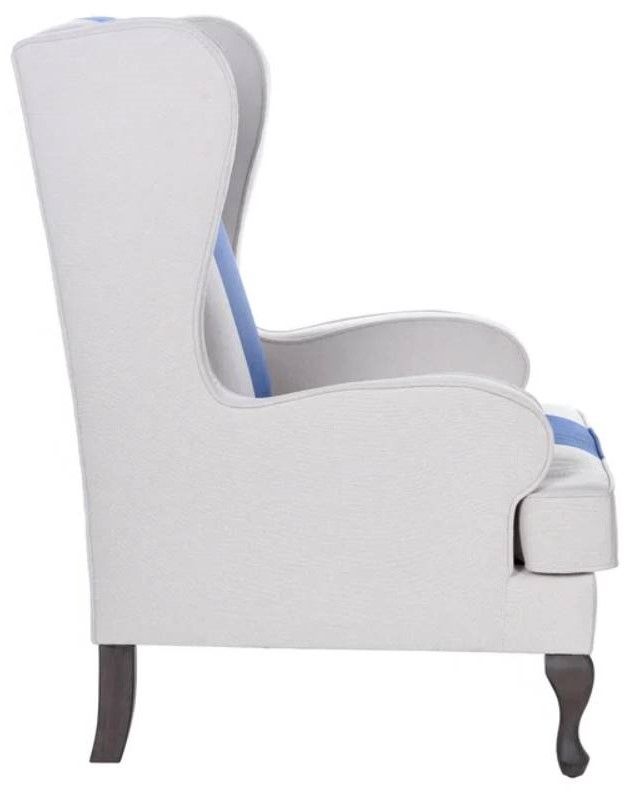 Stylecraft Dann Foley Lifestyle Blue/White Accent Chair-1