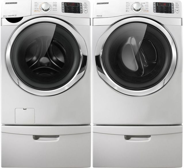 Samsung 7.5 Cu. Ft. White Front Load Gas Dryer-1
