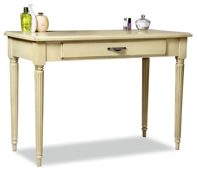 Durham Furniture Solid Accents Antique Cream 42" Traditional Writing Desk