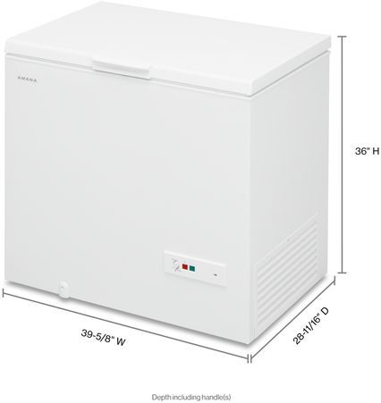 Amana® 9 Cu. Ft. White Chest Freezer-3