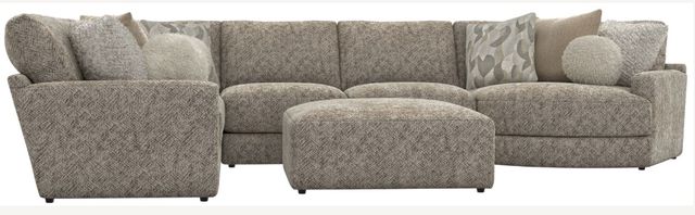 Jackson Furniture Turner 6-Piece Mushroom Sectional with Ottoman-3
