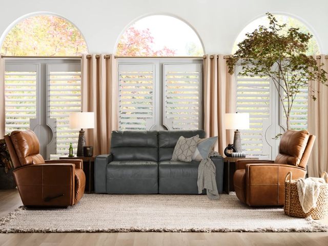 La-Z-Boy® Maddox Slate Manual Reclining 2-Seat Sofa-2