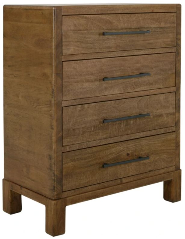 International Furniture Direct Merida Stained Brown Chest-0