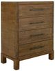 International Furniture Direct Merida Stained Brown Chest-0