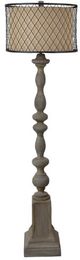 Crestview Collection Rivoire Dark Brown Floor Lamp-0