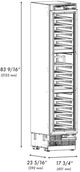 ZLINE Autograph Edition 18" 9.0 Cu. Ft. Triple Zone 68 Bottle Left Hinge Column Wine Cooler in White Matte with Champagne Bronze Accents-2