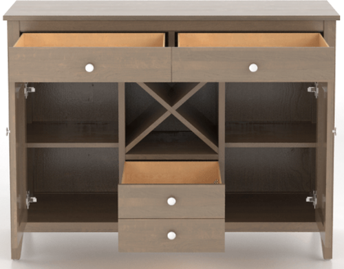 Canadel Gourmet Weathered Gray Washed Buffet-2