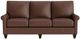 Bassett® Furniture Customizable True Custom® Leather Roll Arm Sofa-1
