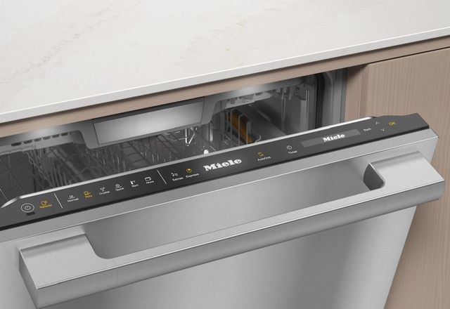 Miele 24" Clean Touch Steel Top Control Built-In Dishwasher -1