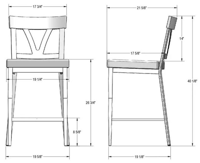 Amisco Customizable Lawrence Counter Stool-1