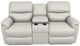 La-Z-Boy® Trouper Dove Power Reclining Loveseat with Console, Headrest, and Lumbar-1
