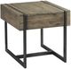 Hammary® Modern Timber Natural Raw Rectangular End Table with Dark Pewter Frame-0