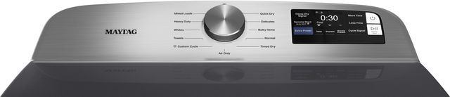 Maytag® 7.4 Cu. Ft. Midnight Steel Smart Front Load Electric Dryer with Extra Power-2