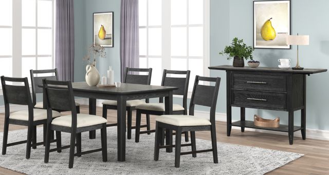 New Classic® Home Furnishings Sable Crest Beige/Black Dining Side Chair-1