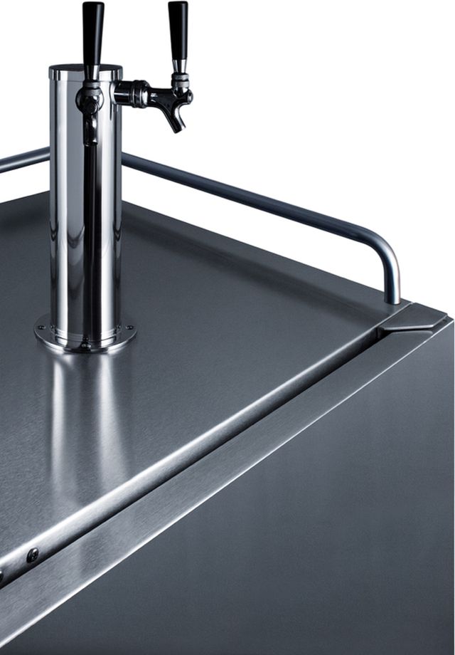 Summit® 24" 5.6 Cu.Ft Stainless Steel Built In Outdoor Beer and Wine Kegerator-4
