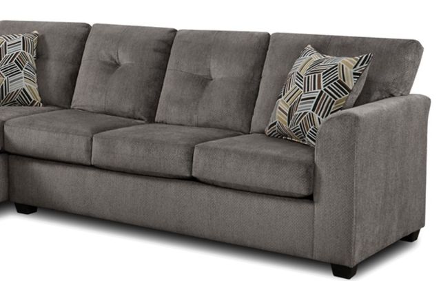 American Wholesale Furniture Kennedy 2-Piece Grey Sectional-2
