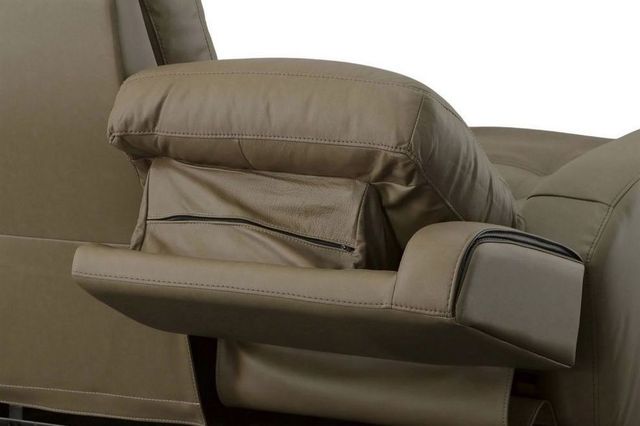 Flexsteel® Wicklow Beige Power Gliding Recliner With Power Headrest-3