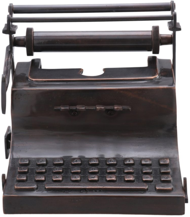 Moe's Home Collection Antique Copper Typewriter Sculpture-1