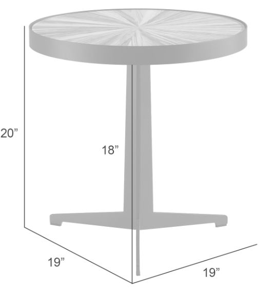 Armen Living Beka Maroon Glass Top Coffee Table with Black Base-2