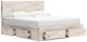 Benchcraft® Lawroy Light Natural King Panel Bed with 6-Drawer Storage-1