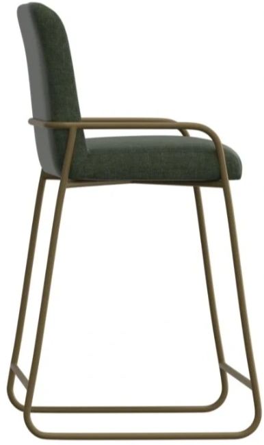 International Furniture Direct Seating Gold/Olive 49" Bar Stool-3
