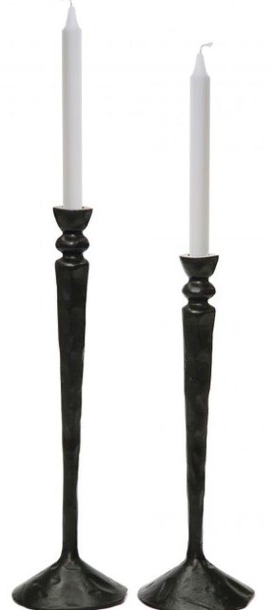 Renwil® Bollington Set of 2 Black Candle Holders-0