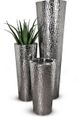 Le Present Martello Moderna Hammered Metal 28" Planter-4