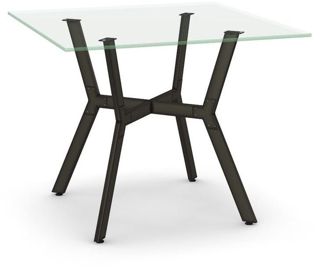 Amisco Customizable Norcross 30" Glass Top Square Table-0
