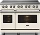 Viking® 5 Series 48" Pure White Pro Style Induction Range with Polished Chrome Trim-2