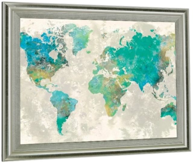 Classy Living Aqua Atlas Wall Art-2