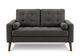Monarch Specialties Inc. Dark Grey 58" Loveseat with 2 Pillows-0