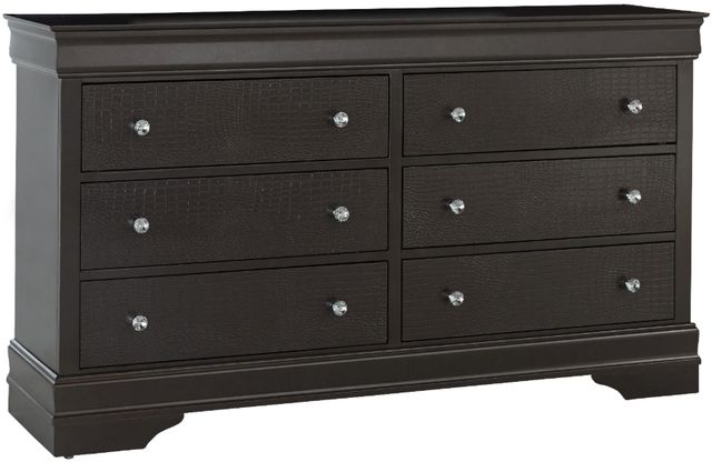Global Furniture USA Pompei 4-Piece Metallic Gray Queen Panel Bedroom Set-2