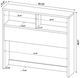 Coaster® Westpark Black Full Bookcase Headboard-5