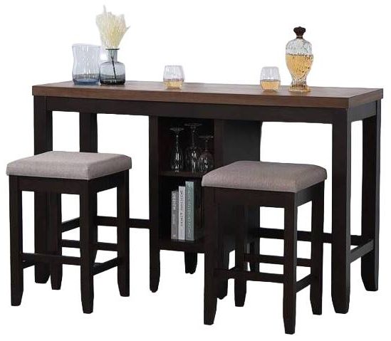 Urban Styles Furniture Dallas 3-Piece Cappuccino/Walnut Sofa Bar Set-0