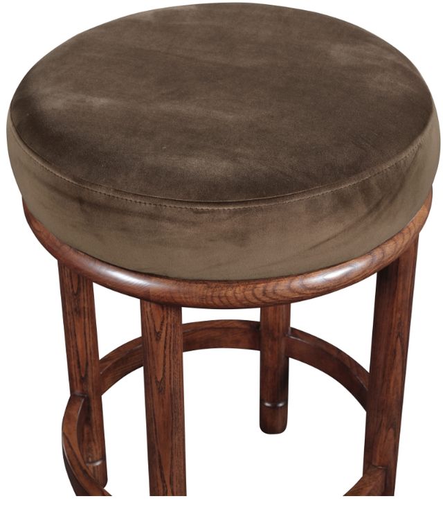Meridian Furniture Monette Brown/Walnut Brown Velvet Upholstered Counter Stool-2