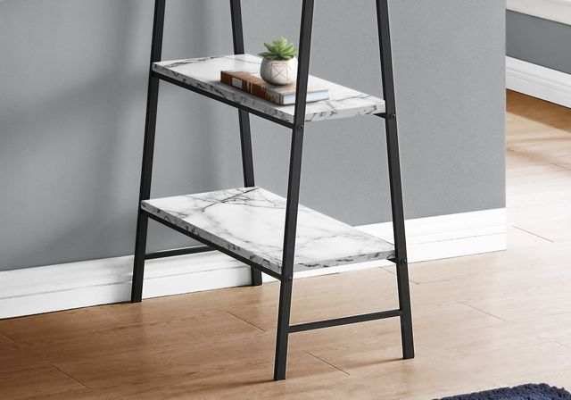 Monarch Specialties Inc. White Marble-Look Computer Desk-2
