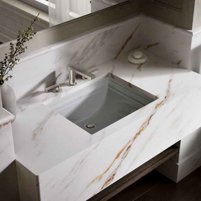 Kohler Memoirs® Ice Grey 20" Rectangular Undermount Bathroom Sink-2