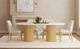 Elements International Sylvie 5-Piece Natural/White Oval Dining Set-1