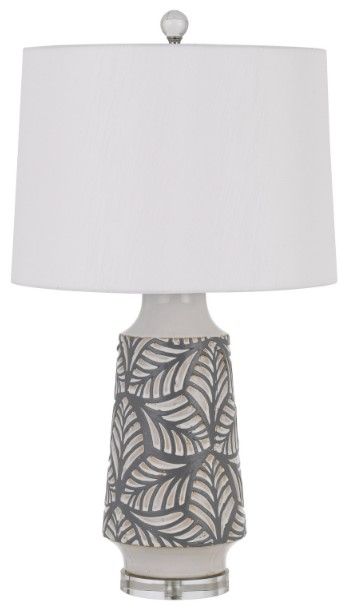 Cal® Lighting & Accessories Burgin Pearly Table Lamp-0