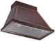Ilve® Nostalgie II Noblesse 36" Burgundy Wall Mounted Range Hood with Burnished Trim-1