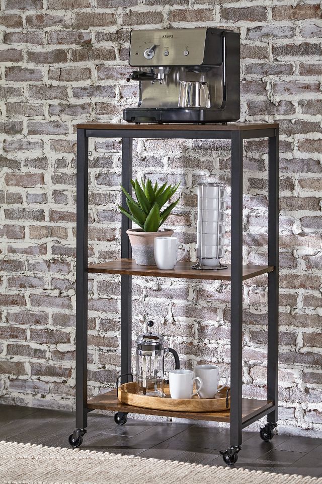 Signature Design by Ashley® Bevinfield Black/Brown Bar Cart-4