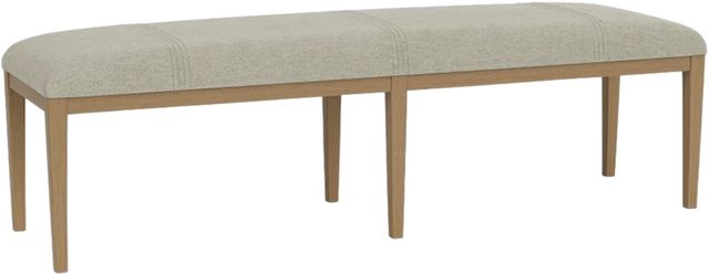 Riverside Furniture Davie Gray/Pale Oak Upholstered Dining Bench-0
