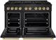 ZLINE Paramount Series Autograph Edition 48" Black Stainless Steel Pro Style Gas Range with Champagne Bronze Accents -1