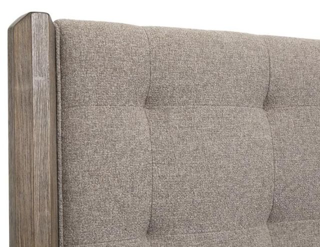 Magnussen Home® Claremont Smokey Taupe California King Panel Bed with Upholstered Headboard-3
