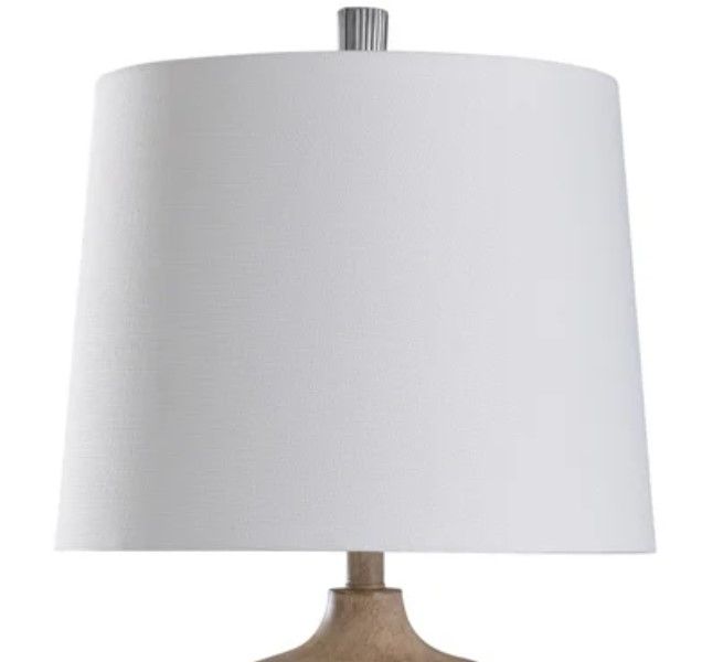 StyleCraft Haverhill Brown/Silver/White Table Lamp-1