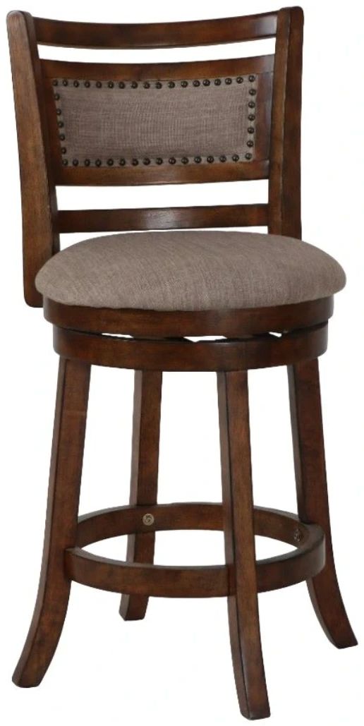 New Classic® Home Furnishings Aberdeen Brown Swivel Counter Stool-0