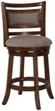 New Classic® Home Furnishings Aberdeen Brown Swivel Counter Stool-0
