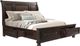 Elements International Kingston Walnut Sleigh Queen Bed-0