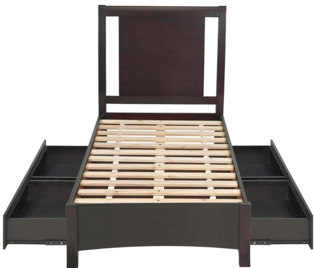 Modus Furniture Nevis Espresso Queen Low Profile Storage Bed-3